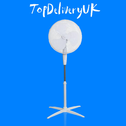 Russell Hobbs Powerful (3 Speeds) 16 Inch Lightweight Pedestal Fan - New Boxed Condition