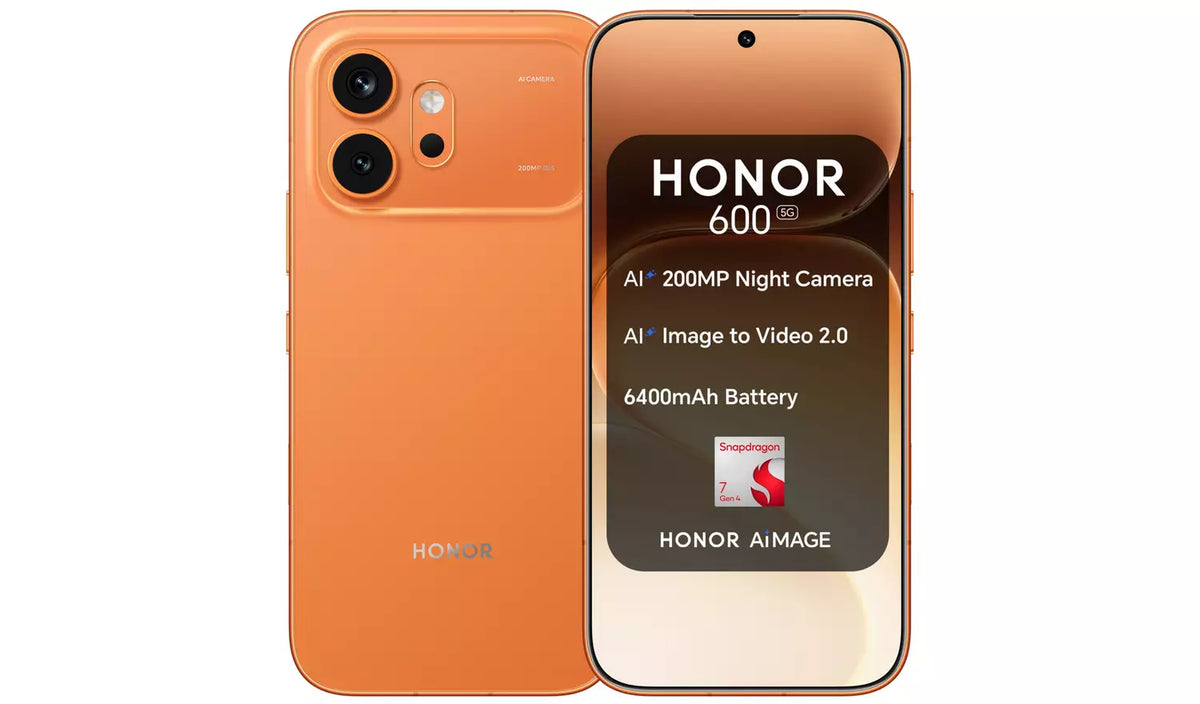 SIM Free HONOR 600 5G (Orange) 256GB AI Mobile Phone - New Boxed Condition