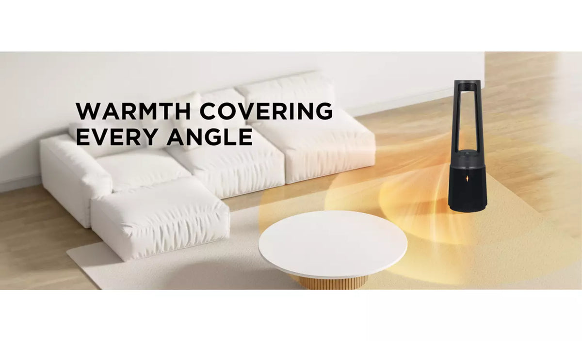 Bush Bladeless (Black) Cool, Purify & Heat Tower Fan - New Boxed Condition